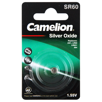 Camelion Silver Oxide Button Sr621 Single Card