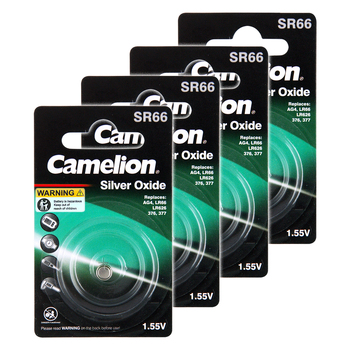 4PK Camelion Silver Oxide Button Sr626 Single Card