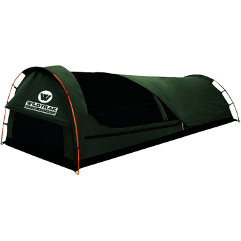Wildtrak 420GSM King Single 210x90cm Trakker Swag w/ Bag - Grey/Black