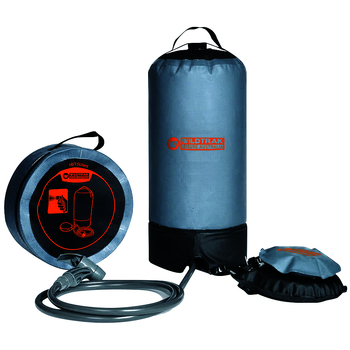 Wildtrak Heavy-Duty 15L Portable Shower Bag w/ Foot Pump - Grey