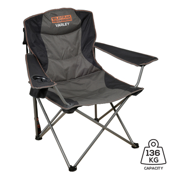 Wildtrak Varley 100cm Camp Chair Seat - Black/Grey