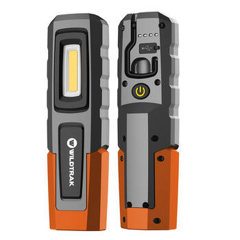2pc Wildtrak Rechargeable Handheld Work Light Water Resistant Lamp