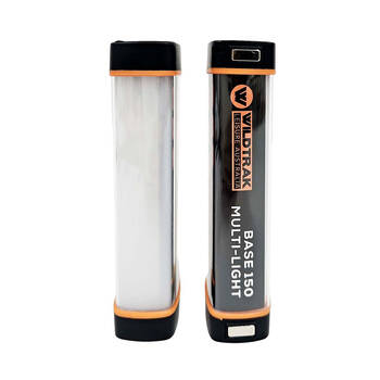 2pc Wildtrak Base 150 Camping Multi Light & Powerbank Rechargeable