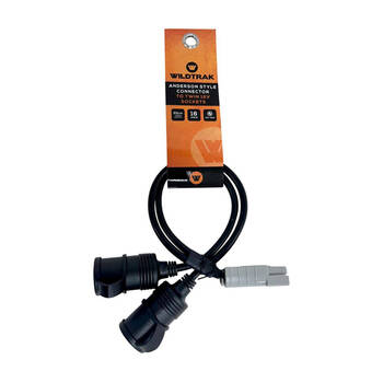 Wildtrak 50A Anderson Connector 12 Volt 2-in-1 Twin Socket 16AWG 30cm