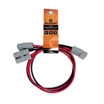 Wildtrak 50A Anderson Connector Twin 5mm Banana-Plug Lead 10AWG 60cm
