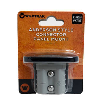 Wildtrak 50A Anderson Style Connector Flush Mounting Panel Grey