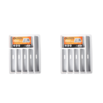 2x Wildtrak 6-Part Non-Slip Utensil Storage Tray For Caravan Assorted