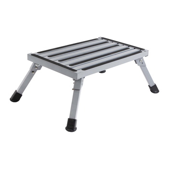 Wildtrak Step Caravan Foldable Steel Outdoor Camping 61.5x40cm Silver