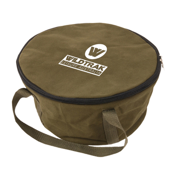 Wildtrak 9qt/36cm Canvas Bag For Camp Oven Pot - Green