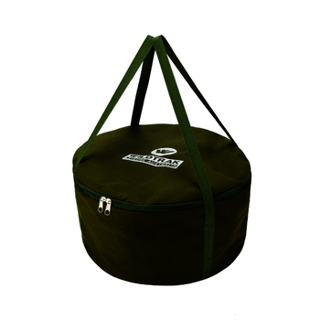Wildtrak Heavy-Duty 12qt/45cm Canvas Bag For Camp Oven Pot - Green