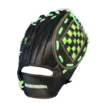 Kookaburra Baseball Glove Catching Mitt Left Hand Size Youth Black/Green