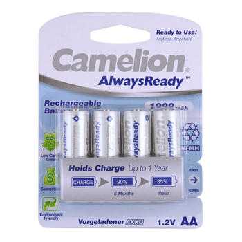 4pc Camelion Ni-Mh AA 1.2V 1000Mah
