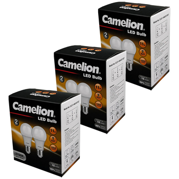 3x 2pc Camelion Led Light Globe 11W 240V Edison Warm 2700K E27