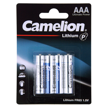 4pc Camelion Lithium AAA 1.5V 1100Mah