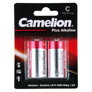 2pc Camelion Alkaline C
