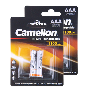 2PK 2pc Camelion Ni-Mh AAA 1.2V 1100Mah