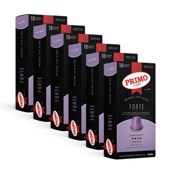 6x 10PK Primo Caffe Forte Coffee Capsules for Nespresso Machine