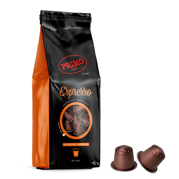 50pc Primo Espresso Hermetic Coffee Capsules for Nespresso Machine