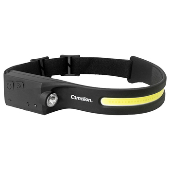Camelion Rechargeable Head Light-High Bright Cob Light-Black Head Band