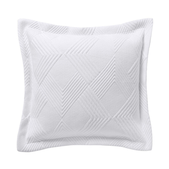 Bianca Cassiano Polyester Jacquard White European Pillowcase - 65x65cm
