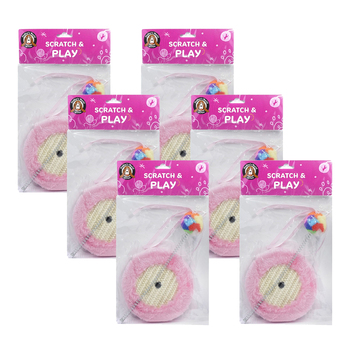6PK Dudley's World Of Pets 2 In 1 Cat Scratcher & Play