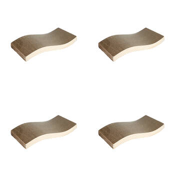 4PK Dudley's World Of Pets Paper Cat Scratcher Furniture Wave