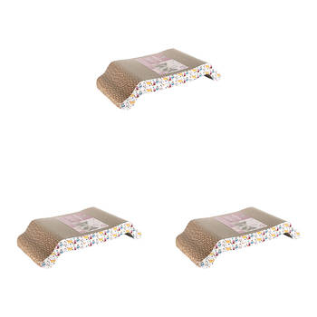 3PK Dudley's World Of Pets Paper Cat Scratcher Furniture Curve