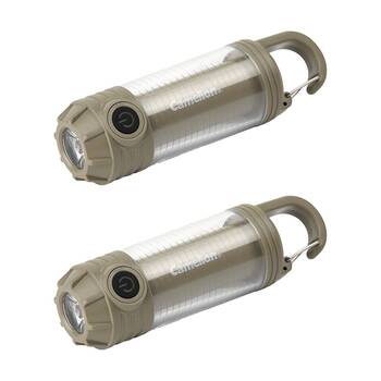 2PK Camelion Rechargeable 2 In 1 Camping/Work Light USB-C Runs Up to 7 Hours