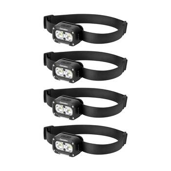 4PK Camelion Rechargeable Dual Sensor Headlight USB-C Runs Up to 4 Hours