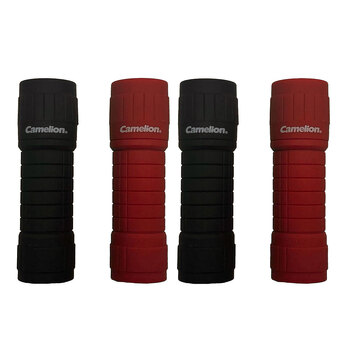 4PK Camelion 3W 100LM LED Pocket Flashlight 3xAAA Battery Asstd.