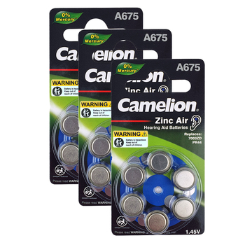 3PK 6pc Camelion A675 Zinc Air 1.45V