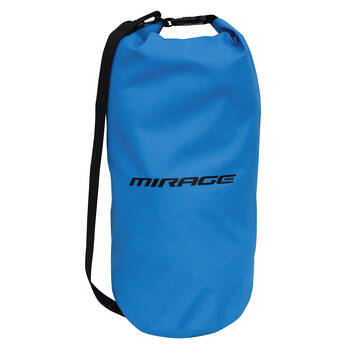 Mirage Roll-Top Buckle Barrel Outdoor Dry Bag w/ Shoulder Strap 15L Blue