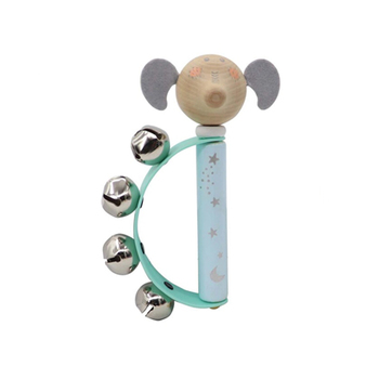 Kaper Kidz Calm & Breezy Animal Wooden Hand Bell/Toy 0+