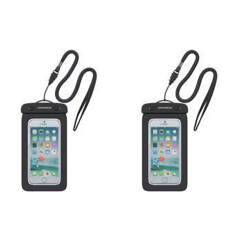 2PK Mirage Waterproof Floating Phone Protective Pouch 6.9inch Black