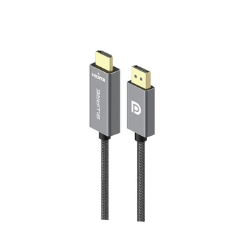 8Ware 1m DisplayPort DP to HDMI Male Adapter Converter Cable - Grey