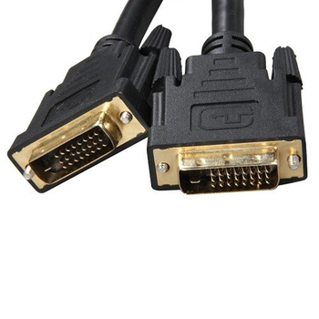8Ware 5m Dual-Link DVI-D Male 25-pin Cable 28AWG Adapter/Converter - Black