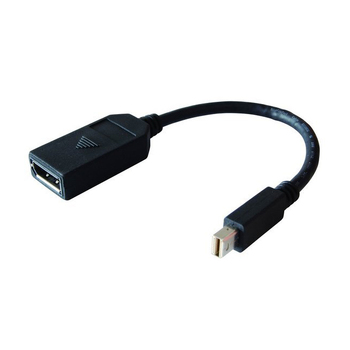 8Ware Male Mini DisplayPort to Female DP 20-pin Adapter Cable - Black