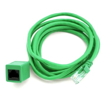 8Ware 2m Male to Female Cat5e RJ45 Network/Ethernet LAN Cable - Green