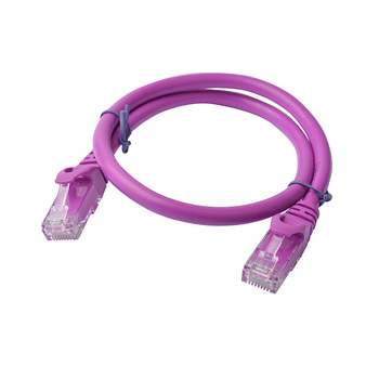 8Ware 50cm Cat6a UTP Snagless Ethernet Cable LAN Connector - Purple