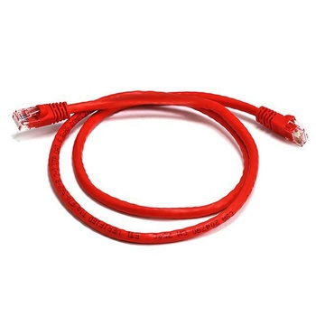 8Ware 50cm Cat6a UTP Snagless Ethernet Cable LAN Connector - Red