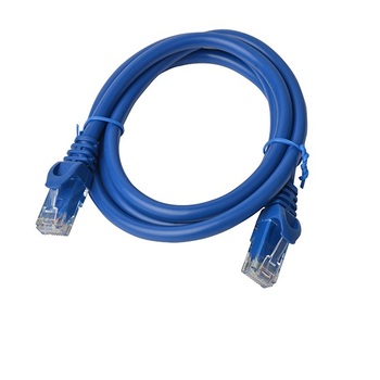8Ware 1m Cat6a UTP Snagless Ethernet Cable LAN Connector - Blue