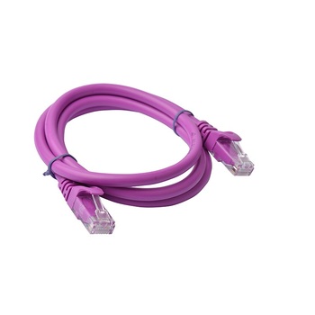 8Ware 1m Cat6a UTP Snagless Ethernet Cable LAN Connector - Purple