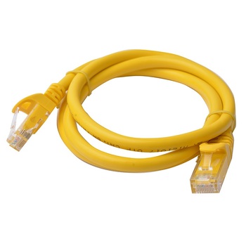 8Ware 1m Cat6a UTP Snagless Ethernet Cable LAN Connector - Yellow