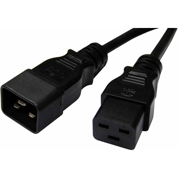 8Ware 2m Extension Cable Lead 15A Male to Female For UPS/PDU/PC Server BLK