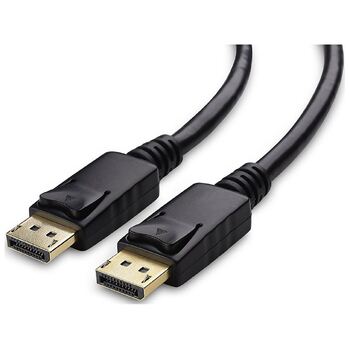 8Ware 2m DisplayPort Male 4K Cable 30AWG Gold-Plated - Black