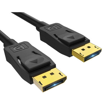 8Ware 3m Ultra 8K DisplayPort DP1.4 Male Cable - Black