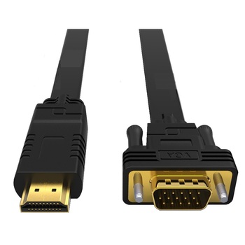 8Ware 2m Cable HDMI to VGA Male Converter/Adapter Cord - Black