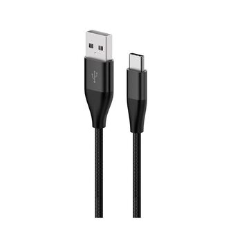 8Ware 2m Premium USB-C Data Charger Cable For Samsung/Huawei - Black