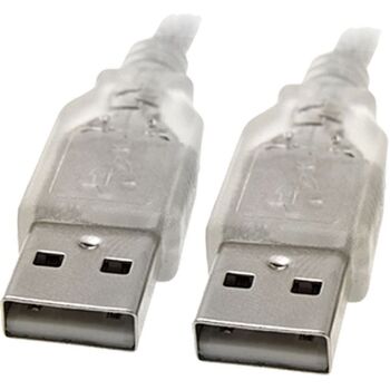 8Ware 3m USB 2.0 Type A Male Cable Connector - Transparent