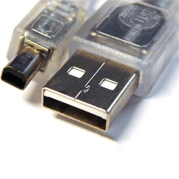 8Ware 3m USB 2.0 Cable A to B 4-pin Mini Transparent Metal Connector Cord